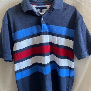 Vintage Red White and Blue Tommy Hilfiger Polo